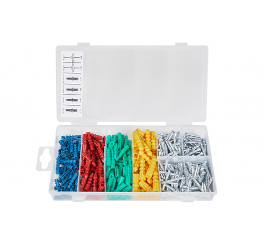 285PCE Assorted Anchor AndMetal Screw Set