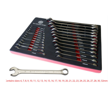 25PC WRENCH SET 6-32MM IN EVAFOAM TRAY