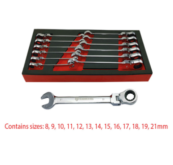 13PC RATCHET WRENCH SET WITHFLEXI RING