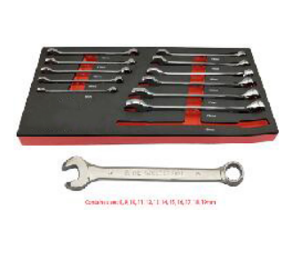 12PC WRENCH SET WITH BI-HEXAGON 12 POINT RING