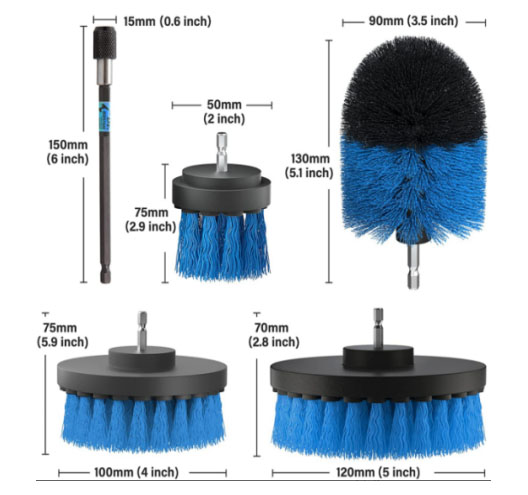5PCS Drill Brush Set