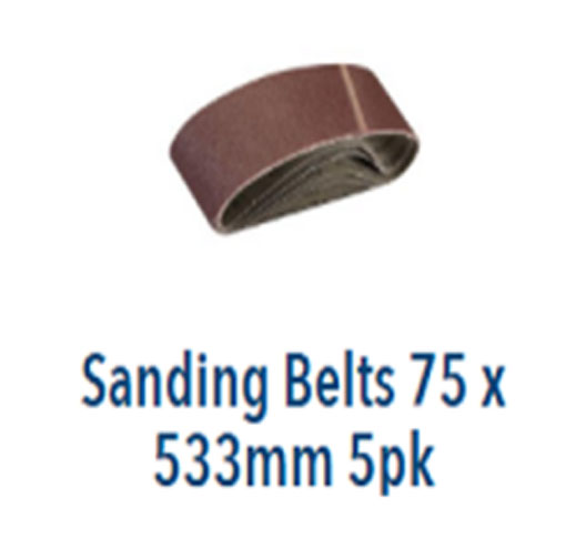 5PC 75*533MM Sanding Belt 60Grit
