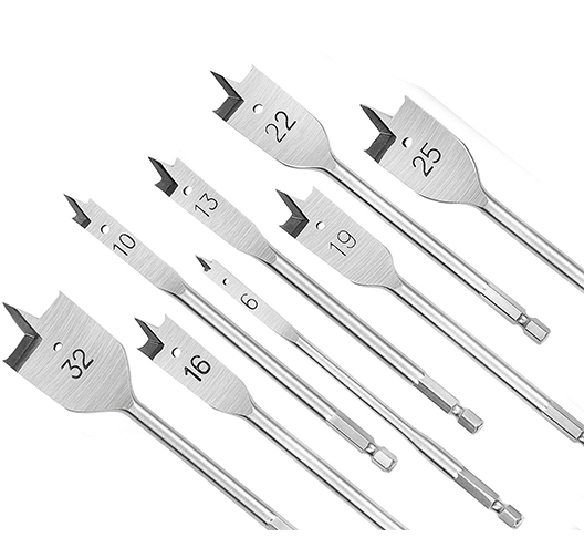 8 piece Hex Flat Drill bit set
