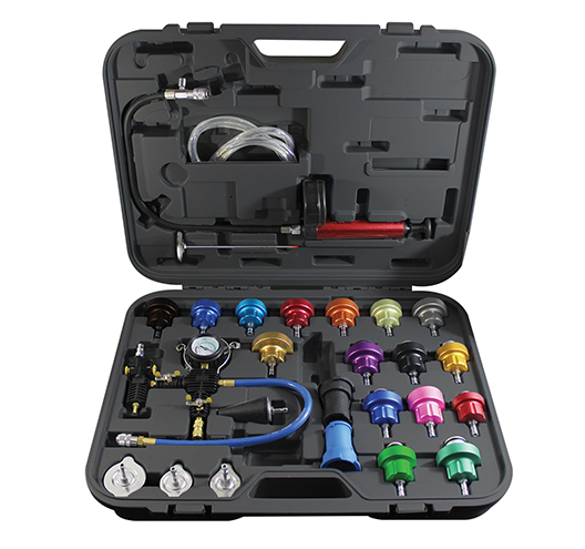 27pc Master Cooling System Pressure Test & Refill Kit