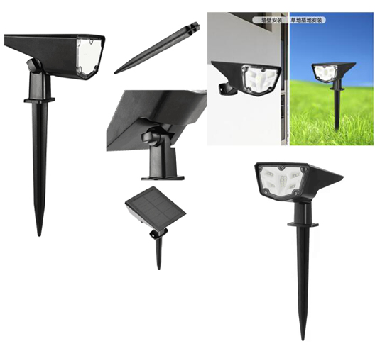 16pcs LED 2 in 1 Solar Garden Light