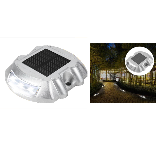 6pcs LED Solar road warninglight