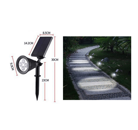 4 LED Solar spot lights