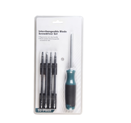 10Pcs interchangeale bladescrewdriver set