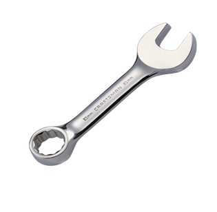 3/8" Full Polish StubbyCombination Spanner