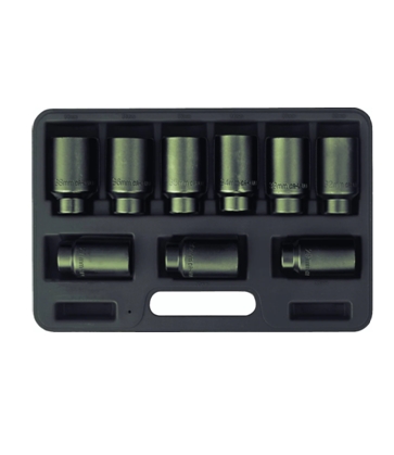 1/2" 9PC AXLE NUT S0CKET SET