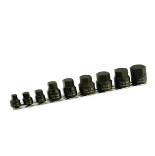 9PC Low Profile Impact AF HexSocket Bit Set