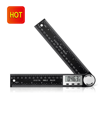 7-Inch Plastic Digital Angle Ruler  fiber