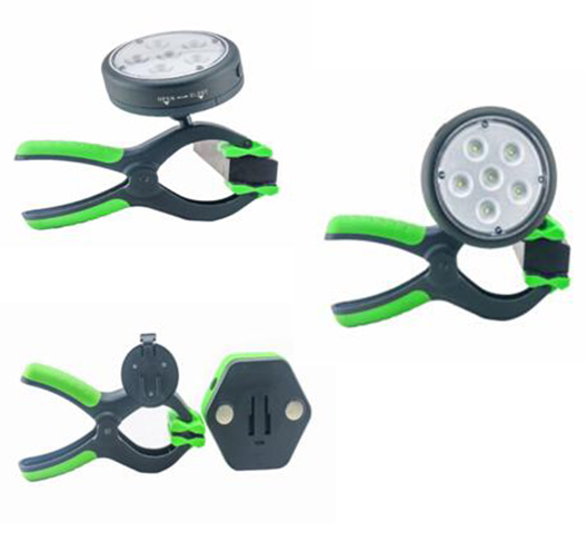 6pcs SMD LED Adjustable Clamp Worklight/dry battery