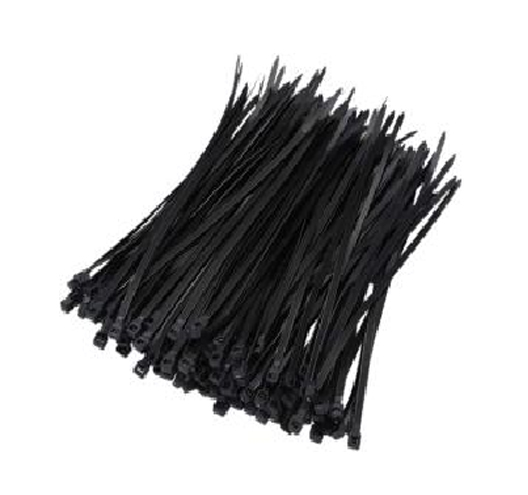 100PC 15" Black UV Stabilized Nylon Cable Ties