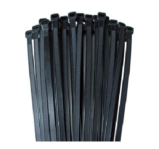 100PC 11" Black UV Stabilized Nylon Cable Ties