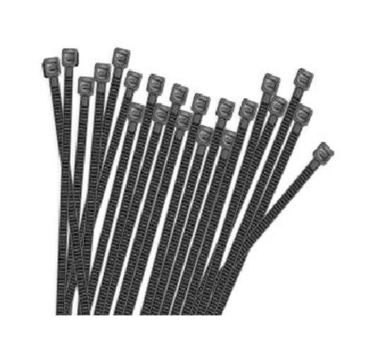 100PC 4" Black UV Stabilized Nylon Cable Ties