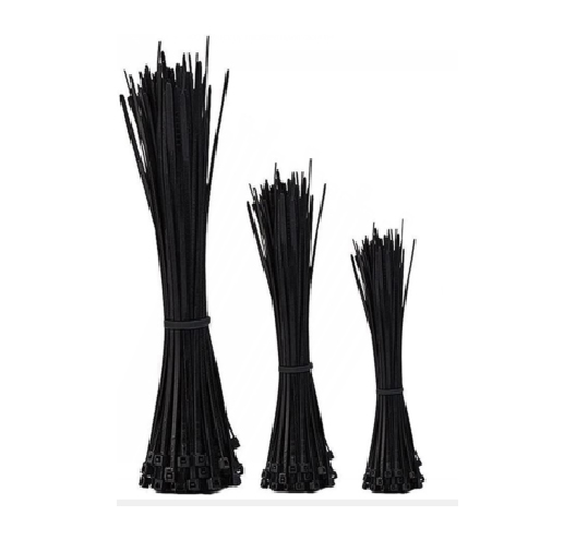 400PC Black UV Stabilized Nylon Cable Tie Assortment