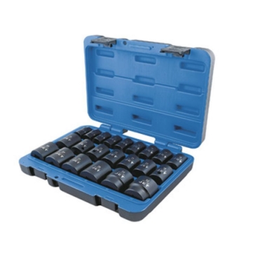 22Pc 1/2 Dr Metric ShallowImpact Socket Set