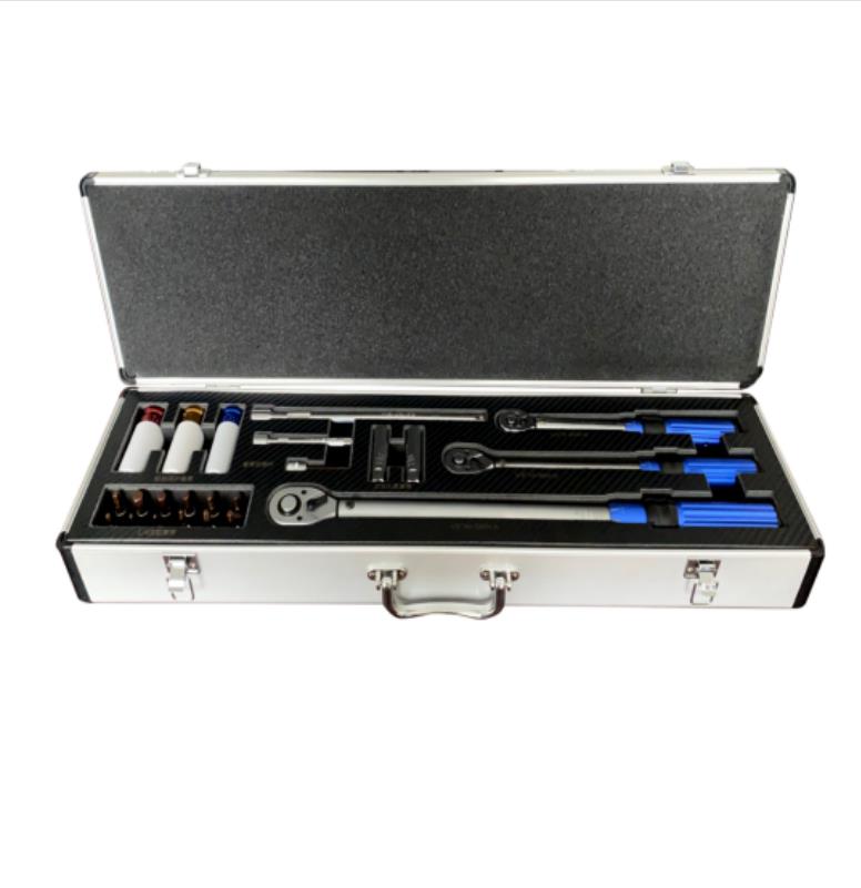 23Pc 1/4" ,3/8" ,1/2" Drive Torque Wrench Set