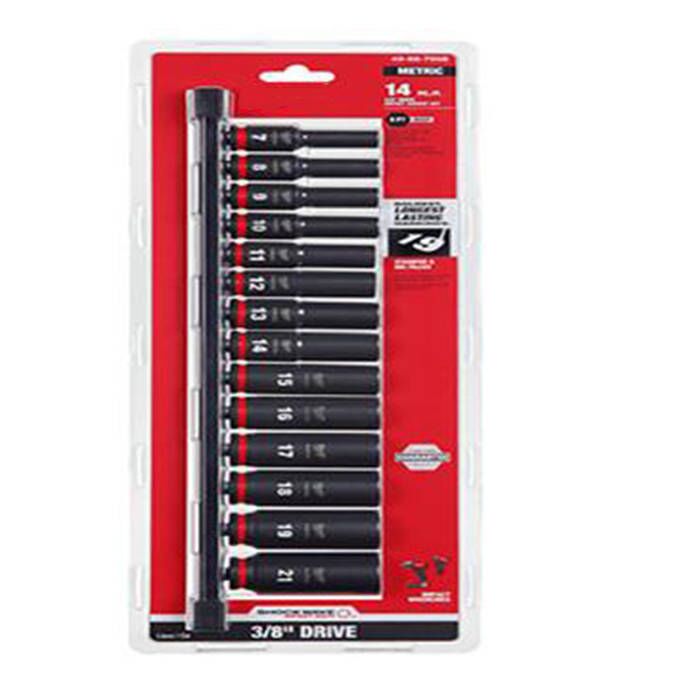 14Pc 3/8〃Drive Deep Impact Socket Set