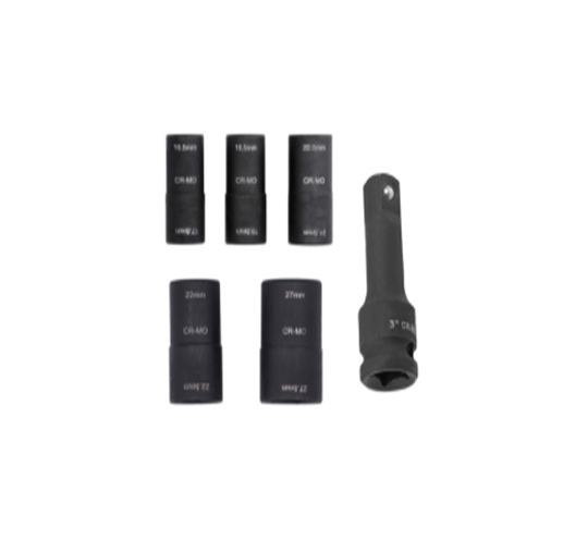 6pcs 1/2"Dr. sheel nutcap flip socket set
