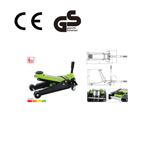 44.25KG 4T Steel Floor Jack 100-533mm