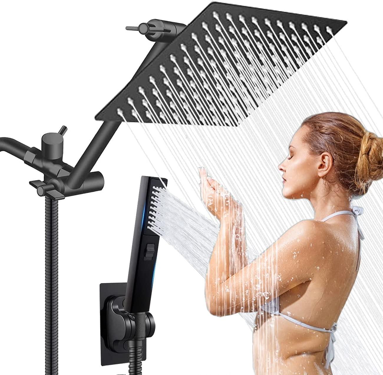 Shower Head with Handheld And Rainfall Shower Head