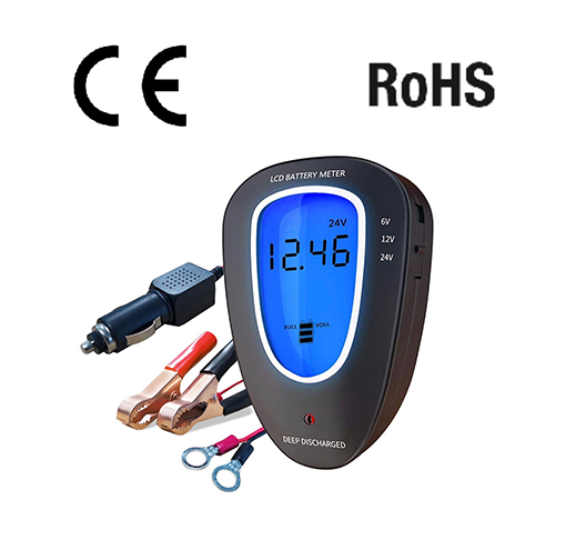 6V 12V 24V LCD Battery tester