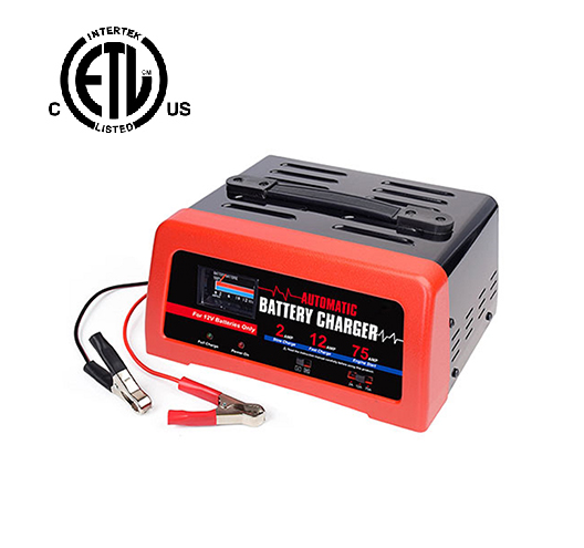 12V 2A/12A/75A Battery charger