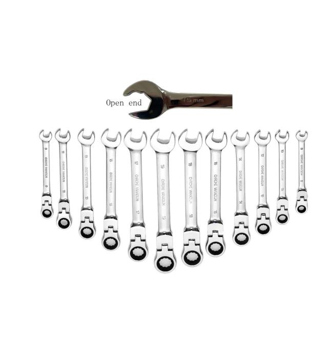 12Pcs Flex Head Ratcheting Set