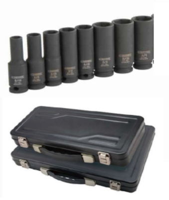 8pc 3/8" Impact Socket Set