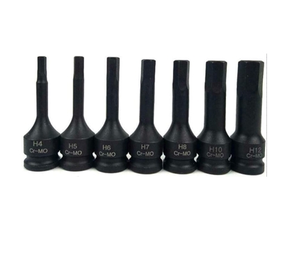 7 PCE 3/8" Impact Socket Bit(H4-H12)