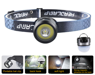 Detachable multifunctional rechargeable headlamp