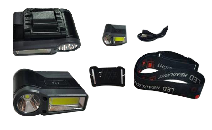 5W XPG+COB Rechargeable Headlamp