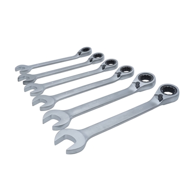 12Pc Reversible Ratcheting Combination Metric Wrench Set