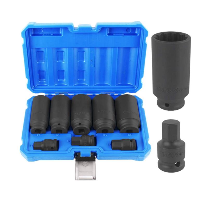 8pc 1/2 Deep Impact Socket Set