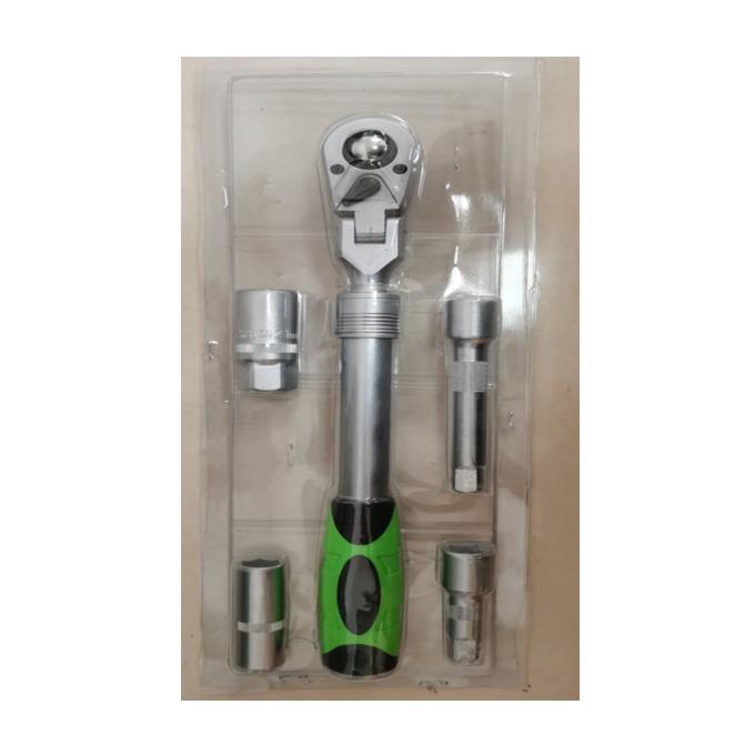 5Pcs 1/2"Dr. Spark plug wrench ratchet set