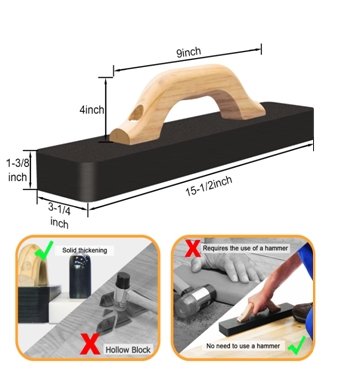 Tapping Block with Wood Handle