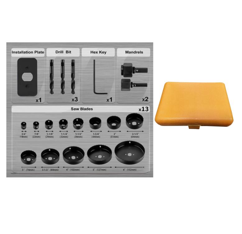 20pcs Hole Saw Kit（19-152 mm Dia）