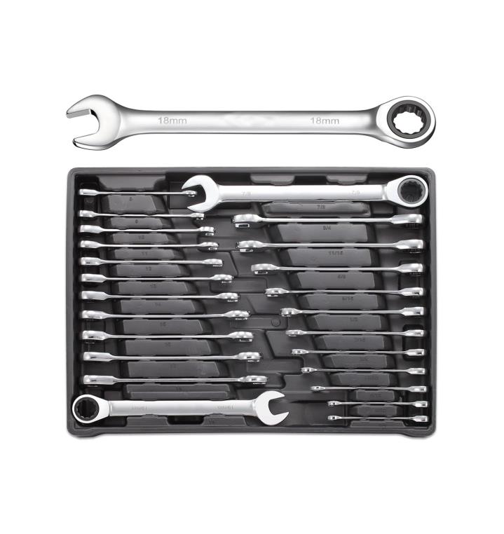24 Piece Ratcheting Wrench Set