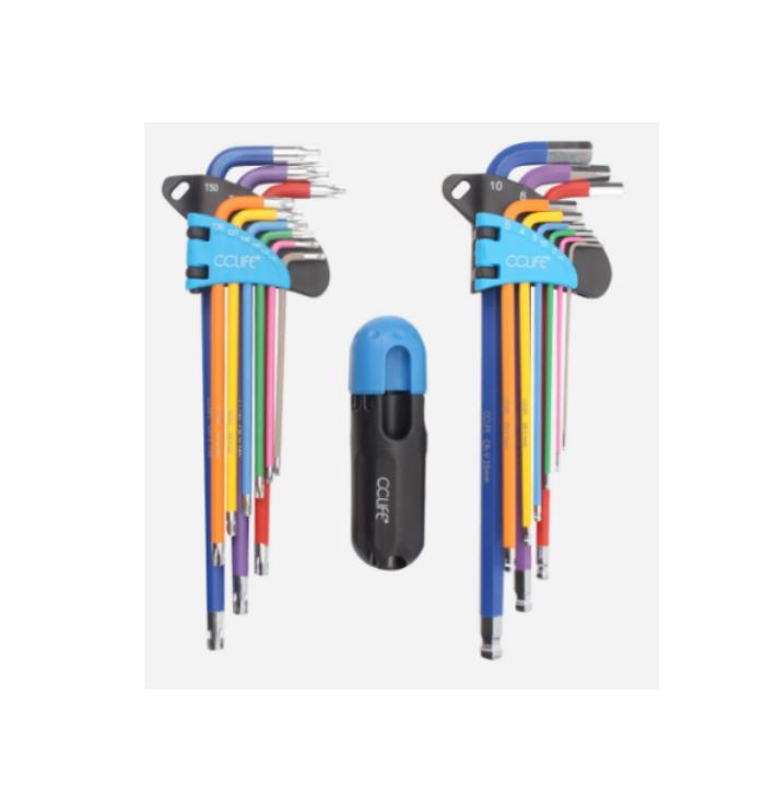 19Pc Hex Key Allen Wrench Set