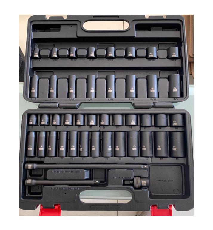 44Pcs 1/2" Impact Socket Set