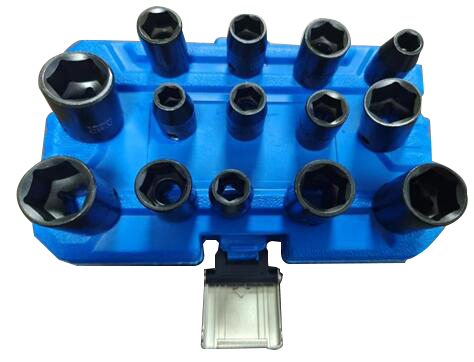 14Pcs 3/8" Dr.Impact Socket Set,Mertric