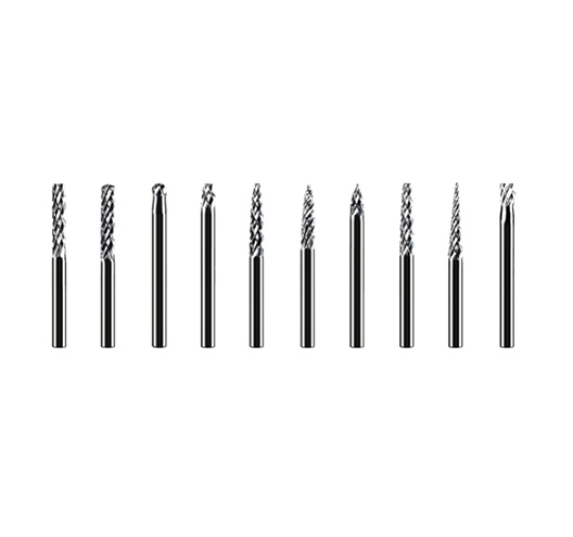 10pcs 1/8" Shank Rotary Burrs Set