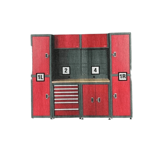 9 piece modular cabinet