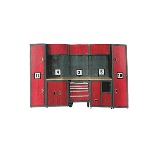 12 piece modular cabinet