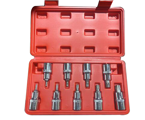 9 Pieces 1/2" Torx Socket Set