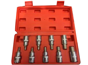 9 Pieces 1/2" Hex Socket Set
