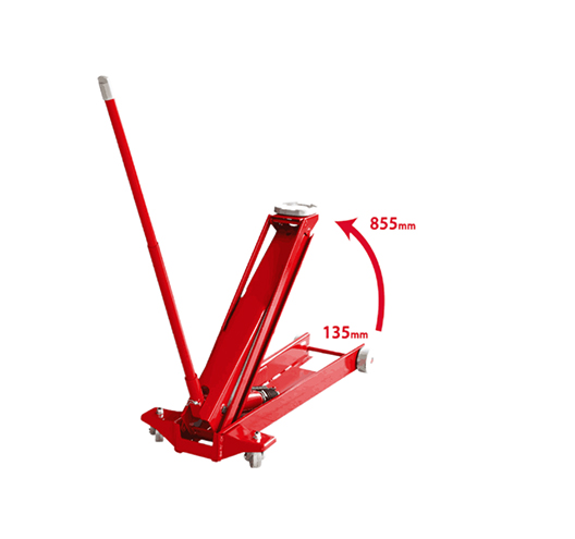 1.5T long hydraulic floor jack With a quick release mechanism