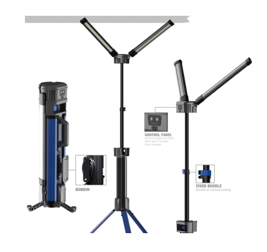 10000LM Portable Rechargeable Tripod Work Light